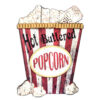 Hot Buttered Popcorn MDF Wand Bord | 17% korting | Fiftiesstore