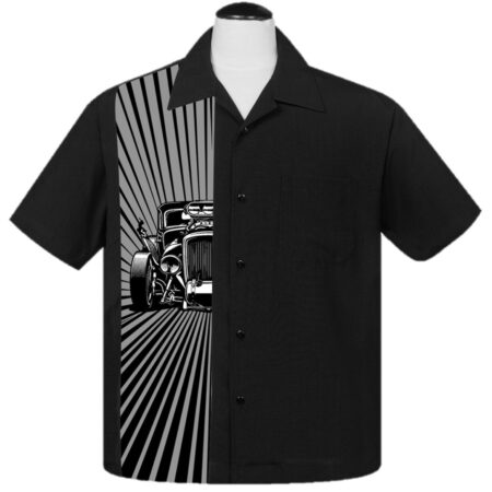 Hot Rod Burst Shirt Black-S | 29% korting | Steady Clothing