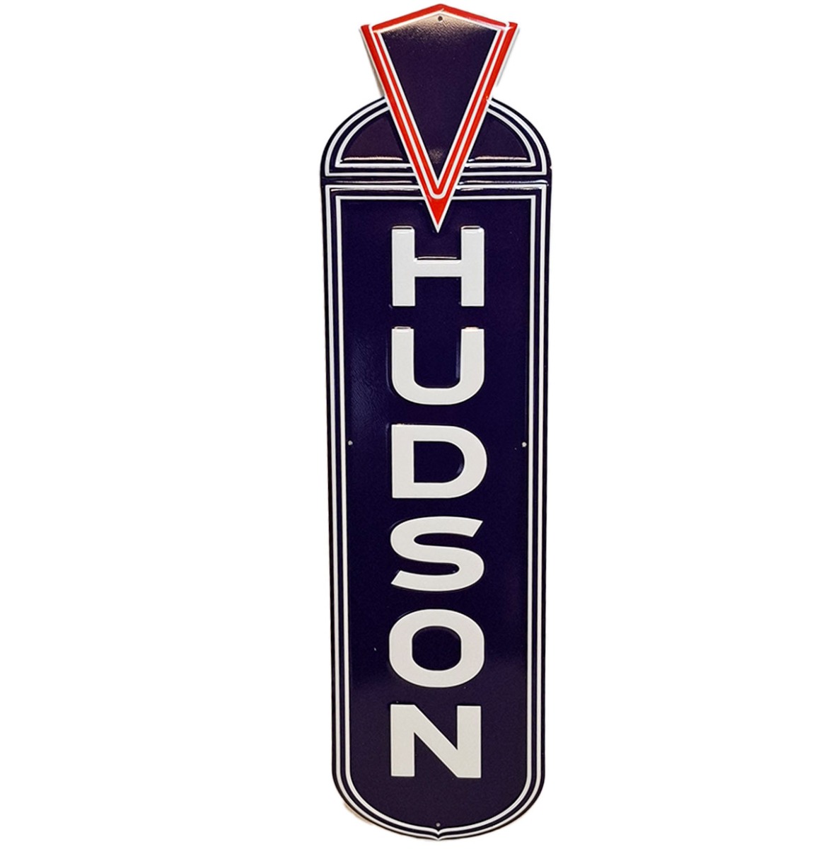 Hudson Stalen Bord met Relief - 75 x 20cm | Fiftiesstore
