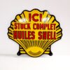 Huiles Shell Emaille Bord - 50 x 45cm | Fiftiesstore