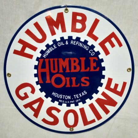 Humble Gasoline Emaille Bord | Fiftiesstore