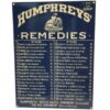 Humphreys' Remedies Emaille Bord - 40 x 30 cm | Fiftiesstore