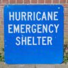 Hurricane Emergency Shelter Verkeersbord - 91 x 91cm - Origineel (2) | The Dutch Pickers