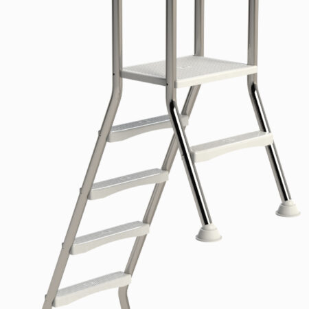 IDEAL A-frame RVS zwembadtrap 1 + 4 treden - AISI 304 | IDEAL
