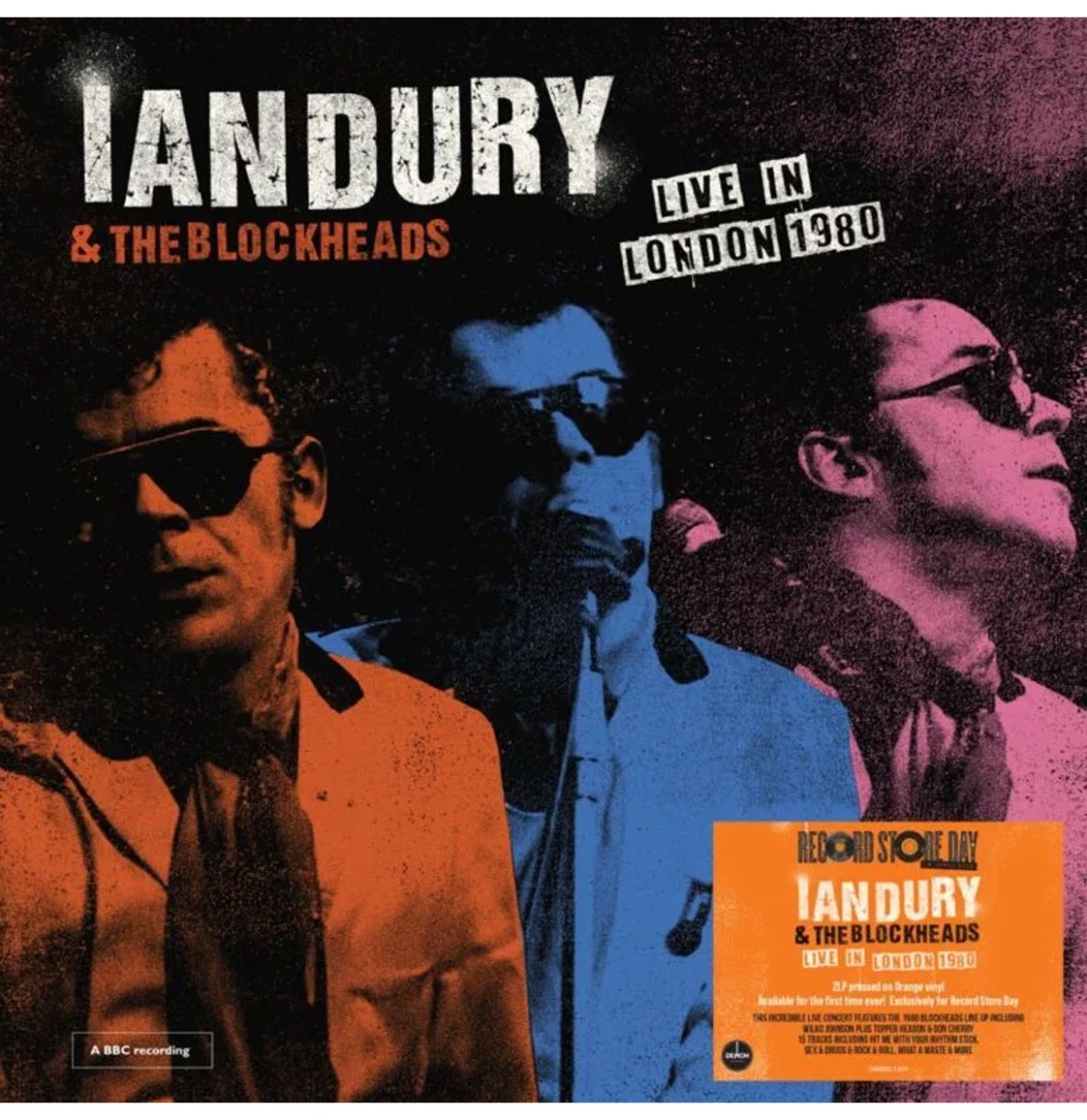 Ian Dury & The Blockheads - Live In London 1980 (Oranje Vinyl) (Record Store Day 2026) 2 (LP) | Fiftiesstore