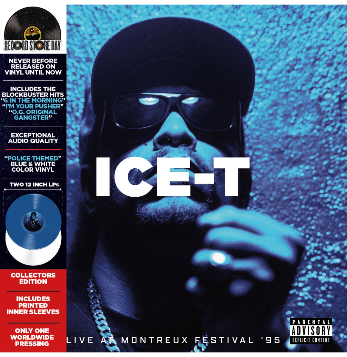 Ice-T - Live In Montreux Festival (Donker Blauw & Wit Vinyl) (Record Store Day 2025) 2 (LP) | Fiftiesstore