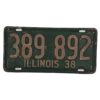 Illinois - 1938 Originele Kentekenplaat | The Dutch Pickers