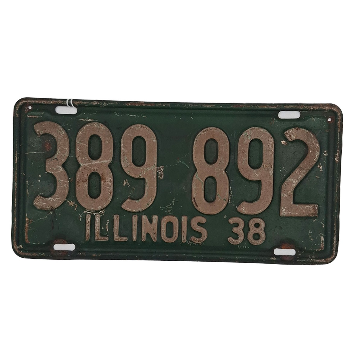 Illinois - 1938 Originele Kentekenplaat | The Dutch Pickers