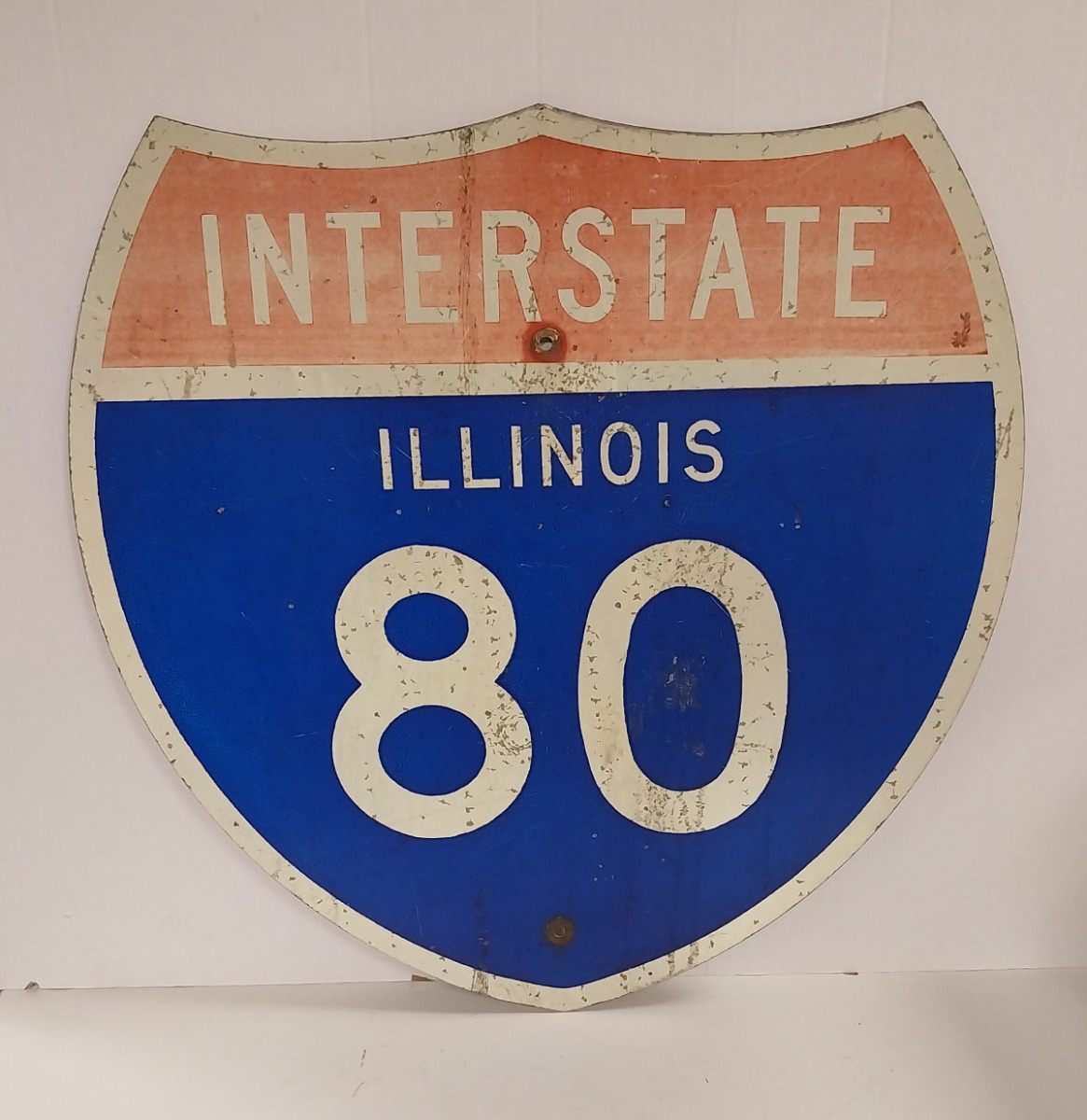 Illinois Interstate 80 Metalen Verkeersbord - Origineel - 60 x 60 cm | The Dutch Pickers