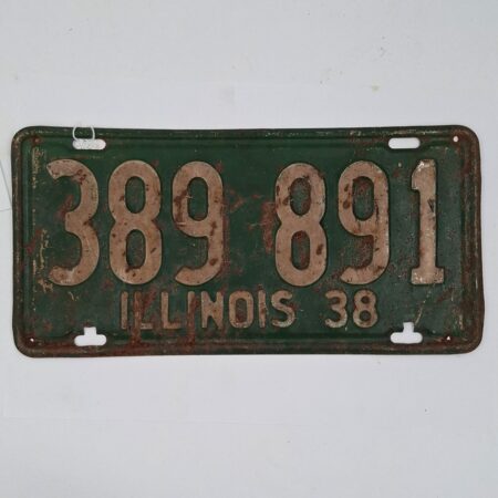 Illinois - Originele 1938 Kentekenplaat | The Dutch Pickers