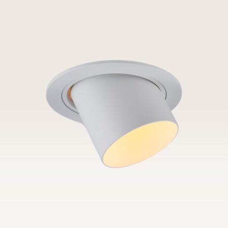 Inbouwspot Gavira bianco l - Diameter 92mm - GU10-fitting - IP20 voor binnen - Wit - Met doorlusbedrading | LUSENZ