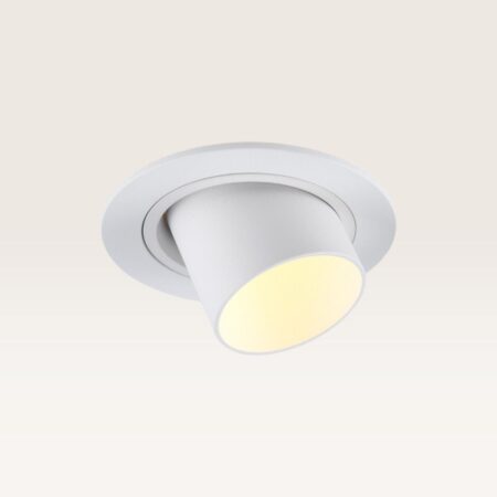 Inbouwspot Gavira bianco m - Diameter 77mm - Mini GU10 (MR11) - IP20 voor binnen - Wit - Met doorlusbedrading | LUSENZ