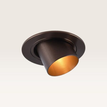 Inbouwspot Gavira bronzo scuro m - Diameter 77mm - Mini GU10 (MR11) - IP20 voor binnen - Brons - Met doorlusbedrading | LUSENZ