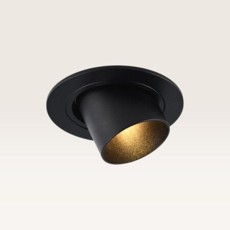 Inbouwspot Gavira nero m - Diameter 77mm - Mini GU10 (MR11) - IP20 voor binnen - Zwart - Met doorlusbedrading | LUSENZ