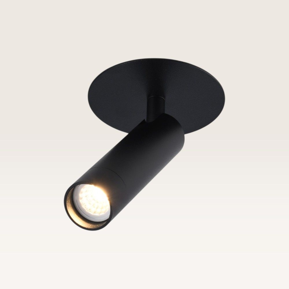 Inbouwspot Mavion nero - G9-fitting - Spotlight - Zwevend licht - IP20 voor binnen - Zwart - Met doorlusbedrading | LUSENZ
