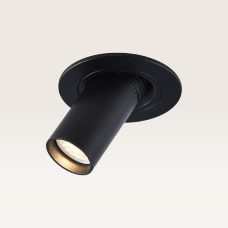 Inbouwspot Myroni nero - Diameter 67mm - Inbouwdiepte 50mm - G9-fitting - IP20 voor binnen - Zwart - Met doorlusbedrading | LUSENZ