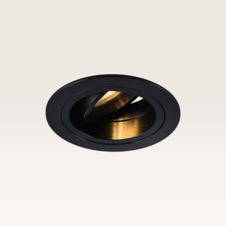 Inbouwspot Orano notte nera - Diameter 92mm - Rond - GU10-fitting - IP20 voor binnen - Zwart - Met doorlusbedrading | LUSENZ