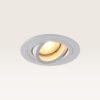 Inbouwspot Ovaro bianco - Diameter 92mm - Plat - GU10-fitting - IP20 voor binnen - Wit - Met doorlusbedrading | LUSENZ