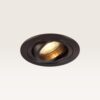 Inbouwspot Ovaro bronzo scuro - Diameter 92mm - Plat - GU10-fitting - IP20 voor binnen - Brons - Met doorlusbedrading | LUSENZ