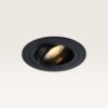 Inbouwspot Ovaro notte nera - Diameter 92mm - Plat - GU10-fitting - IP20 voor binnen - Zwart - Met doorlusbedrading | LUSENZ