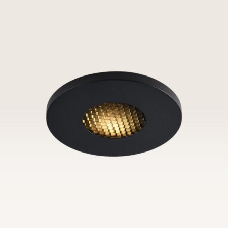 Inbouwspot Ulvion nero nova - Zaagmaat 60mm - GU10-fitting - IP20 voor binnen - Zwart - Met doorlusbedrading | LUSENZ