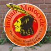 Indian Motocycles Logo Emaille Bord - Ø64cm | Indian Motorcycles