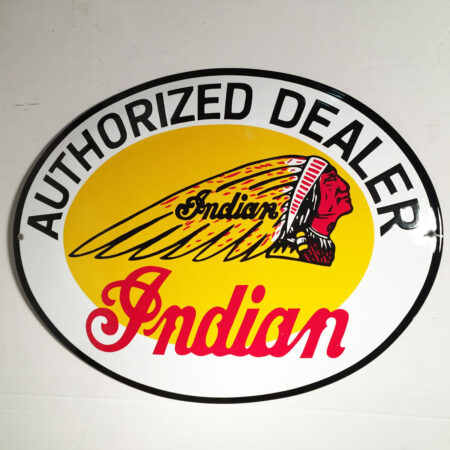 Indian Motorcycle Authorized Dealer Emaille Bord | Indian Motorcycles