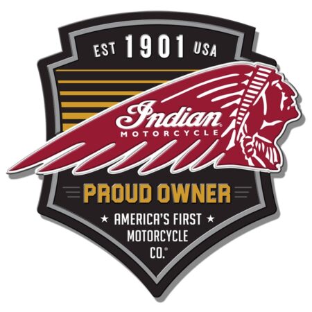 Indian Motorcycles Proud Owner Metalen Wandbord 60 x 57