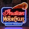 Indian Motorcycles Sales Service Neon Verlichting 70 x 65 cm - Rood