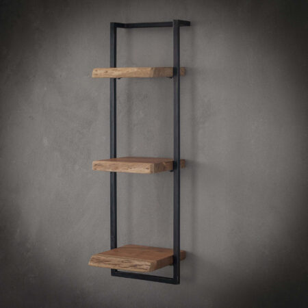 Industriële Wandplank 'Buster' triple 30cm | LifestyleFurn