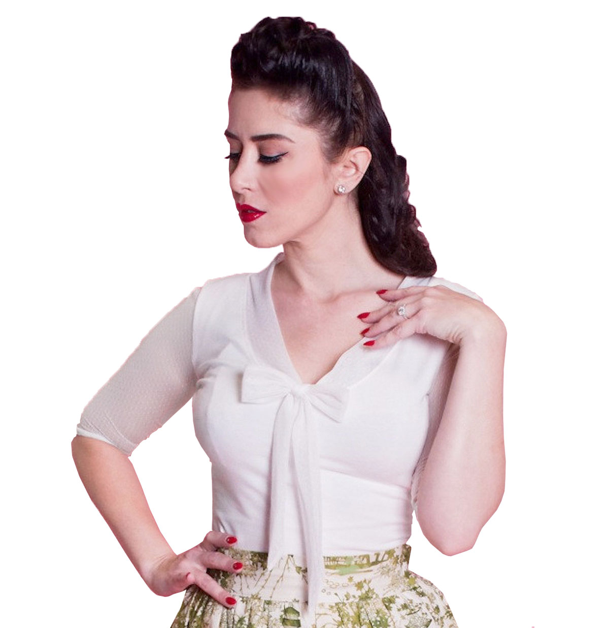 Inspiration Top Ivory-XXXL | 25% korting | Heart of Haute