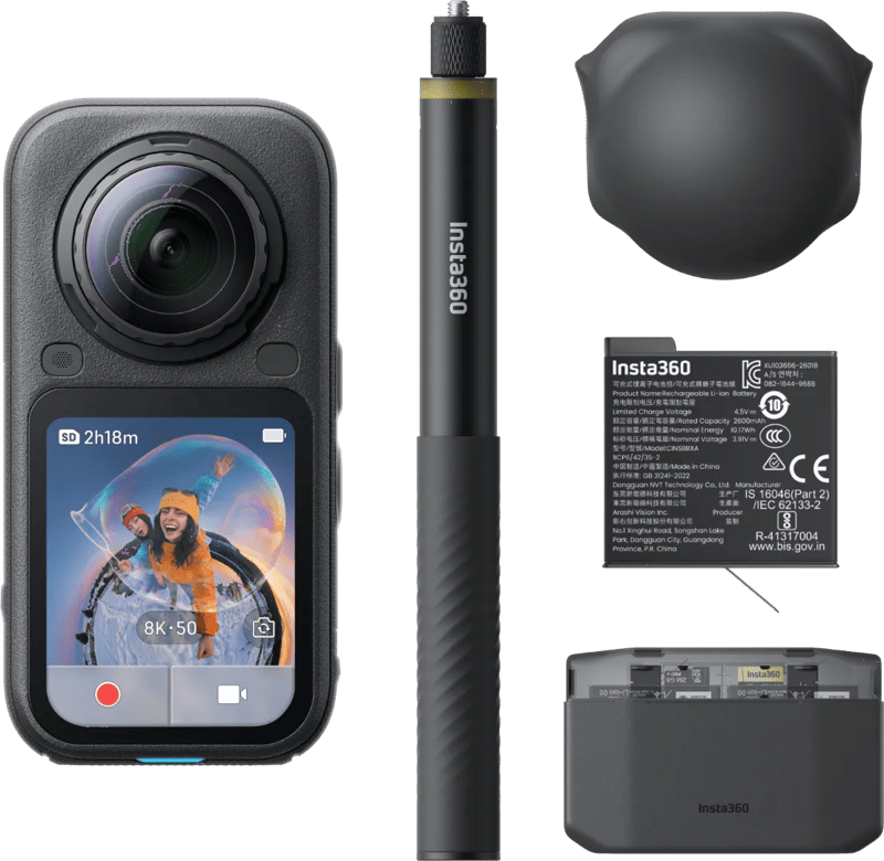 Insta360 X6 Essentials Bundle Zwart