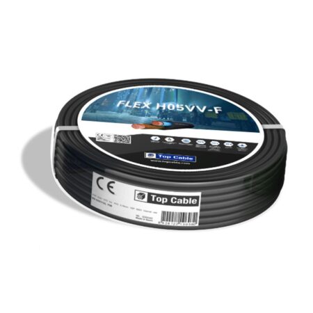 Installatiekabel - 25 meter - 2x 0.75mm² - 220-240 Volt - Voor binnen - Topflex VV-F H05VV-F | HOFTRONIC