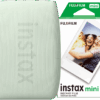 Instax Mini Link 3 Sage Green + Fujifilm Instax Mini Colorfilm Glossy (20 stuks)