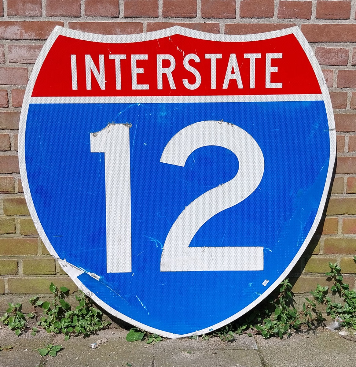 Interstate 12 Verkeersbord - 91 x 91cm - Origineel | The Dutch Pickers