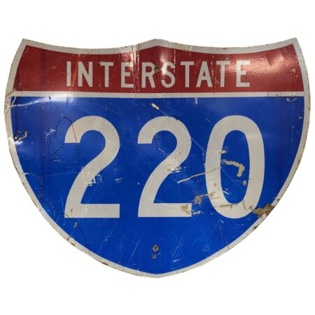Interstate 220 Metalen Straatbord - Origineel - 76 x 61 cm | The Dutch Pickers
