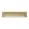 Intersteel Briefplaat 340x75mm met klep/regenrand - PVD messing kleur | Intersteel