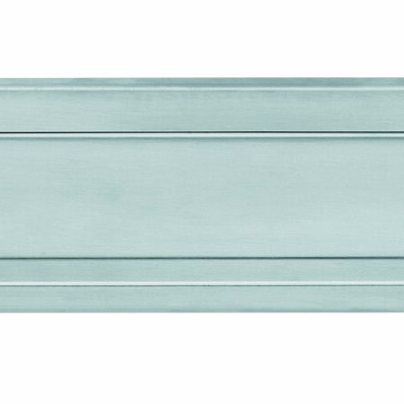 Intersteel Briefplaat 340x75mm met klep/regenrand - RVS geborsteld | Intersteel