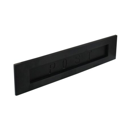 Intersteel Briefplaat geveerd met tekst "Post" - zwart | Intersteel