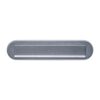 Intersteel Briefplaat ovaal 340x80mm met klep/regenrand - PVD RVS getrommeld | Intersteel
