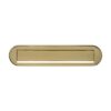 Intersteel Briefplaat ovaal 340x80mm met klep/regenrand - PVD messing kleur | Intersteel