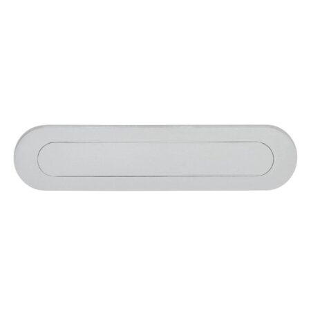 Intersteel Briefplaat ovaal met veer - chroom mat | Intersteel