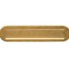 Intersteel Brievenbus ovaal met klep/regenrand PVD messing getrommeld | Intersteel