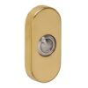 Intersteel Deurbel drukker ovaal verdekt PVD messing | Intersteel