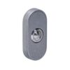 Intersteel Deurbel ovaal 65x30x10mm verdekt rvs getrommeld | Intersteel