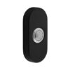 Intersteel Deurbel ovaal verdekt 65x30x10 RVS mat zwart | Intersteel