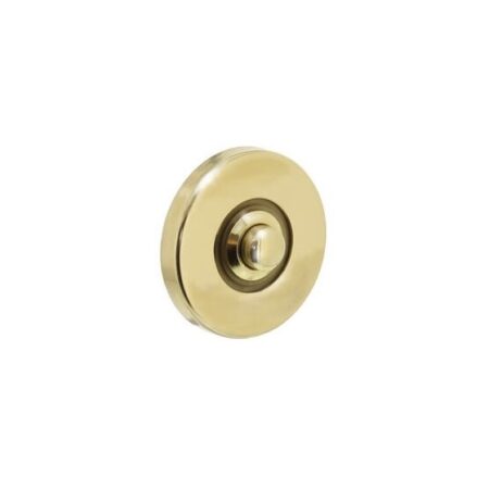 Intersteel Deurbel rond verdekt messing gelakt | Intersteel