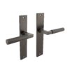 Intersteel Deurklink Bau-Stil op schild in antracietgrijs | Intersteel
