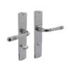 Intersteel Deurklink Helena op schild 235x45x8mm met WC63/8mm chroom | Intersteel