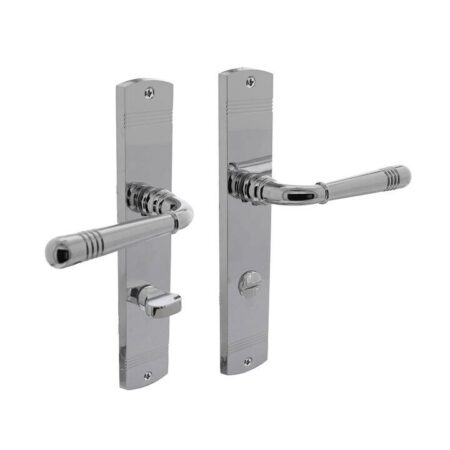 Intersteel Deurklink Helena op schild 235x45x8mm met WC63/8mm chroom | Intersteel